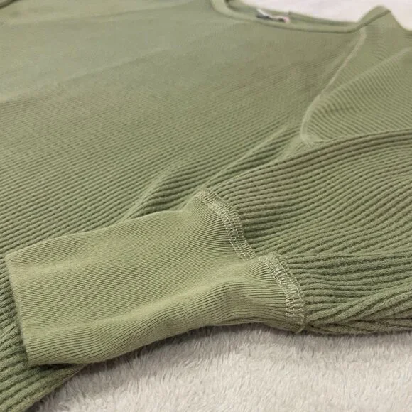 Free People Fern Green Thermal Size Small - Picture 3 of 9